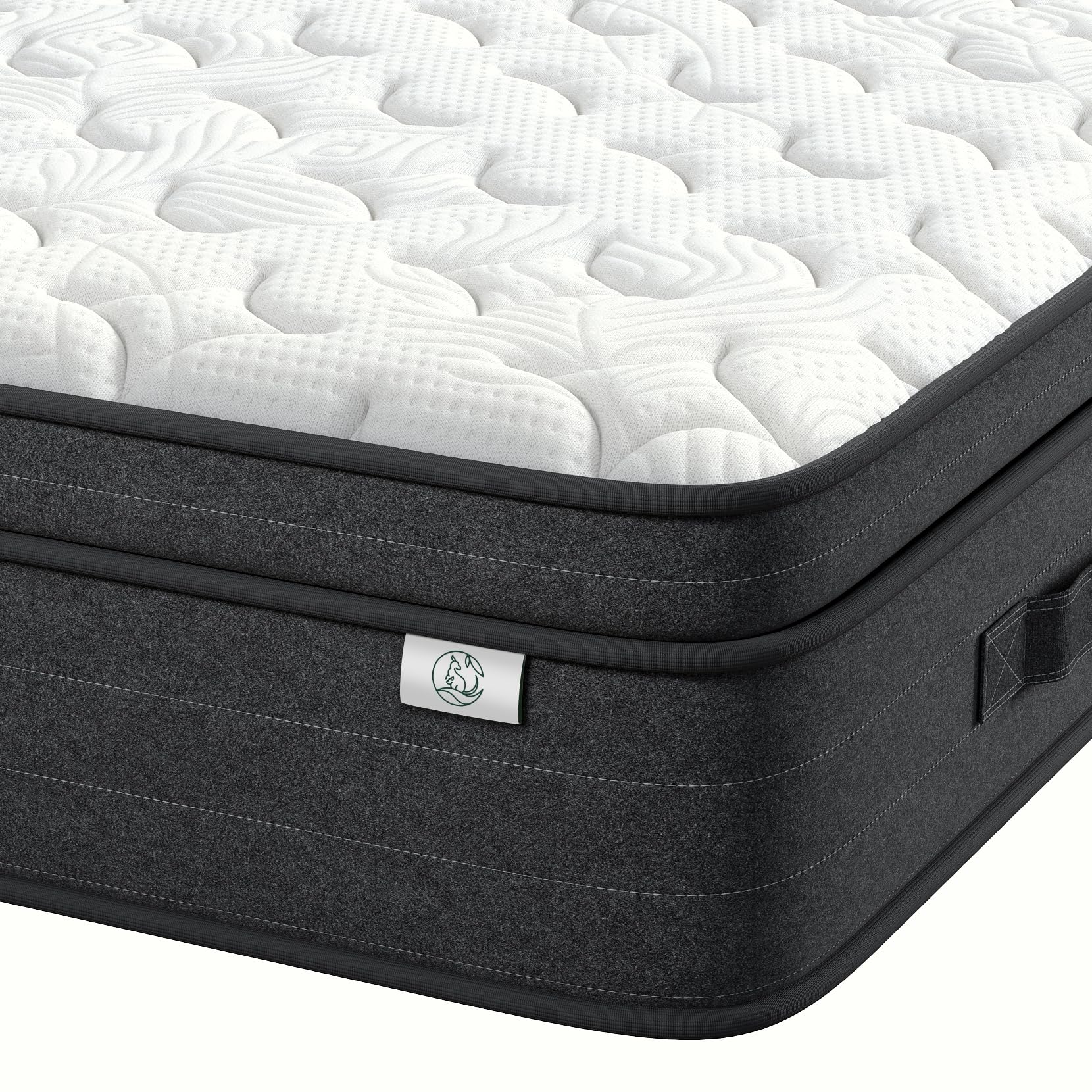 Queen Size Mattress, 08 Inch Hybrid Queen Mattress in a Box, 3 Layer Premium Foam with Pocket Springs for Motion Isolation and Pressure Relieving, Medium Firm Feel, 120-Night Trial