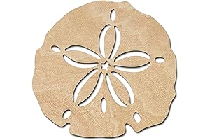 Coastal-Themed Sand Dollar Wooden Cutouts