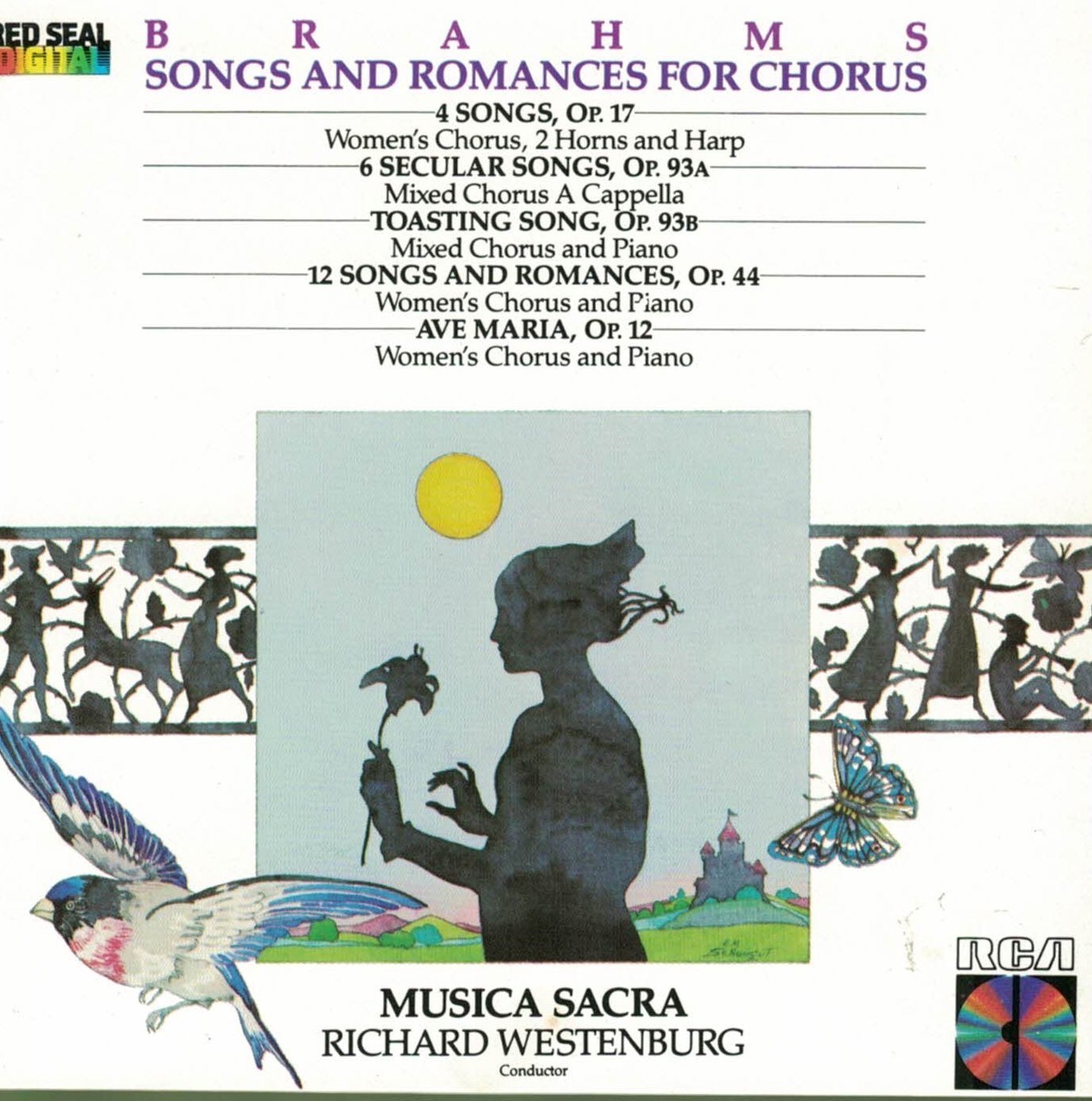 Brahms: Songs and Romances for Chorus (4 Songs, Op. 17, Toasting Song, Op. 93b, 6 Secular Songs, Op. 93a, 12 Songs and Romances, Op. 44, Ave Maria, Op. 12) (UK Import)