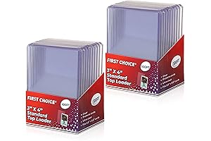100pt Card Top Loaders Trading Card Holders Professional Size for Baseball, Football,...