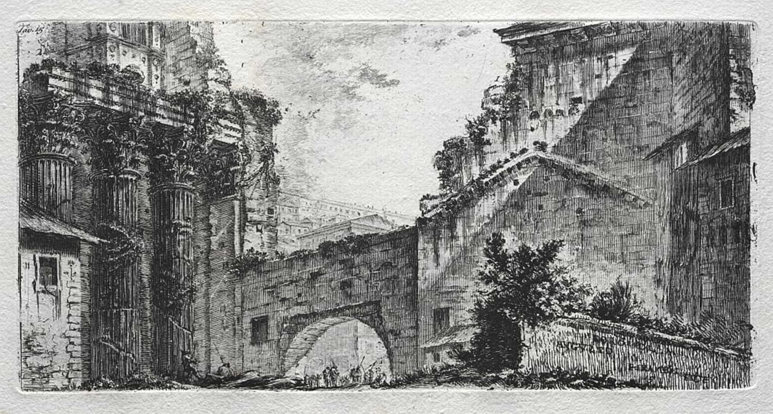 Posteriik No Frame Famous Modern Artwork Art Mural Foro Di Augusto By Battista Piranesi Oil Paintings Pictures For Home Decor 60X90cm