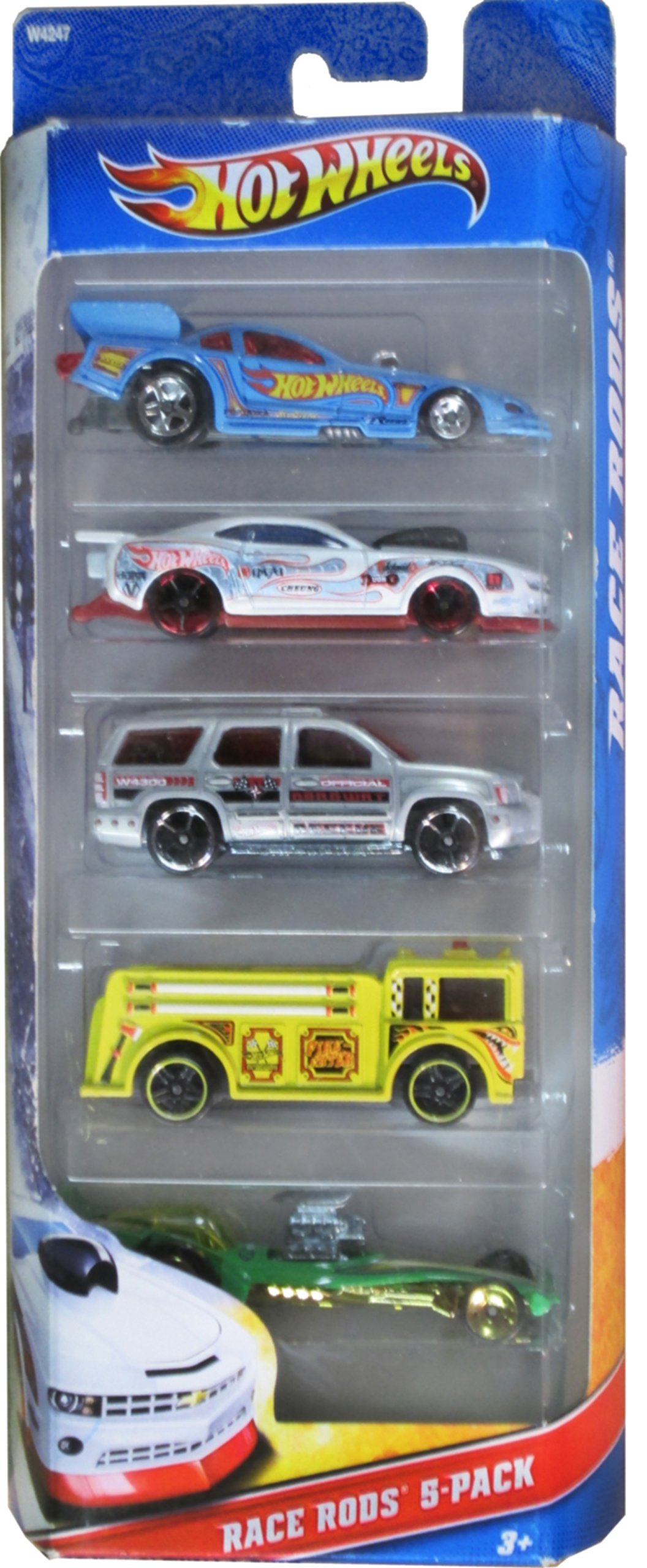 Mattel Hot Wheels Race Rods 5-Pack 1:64 Scale Vintage Hot Rod Die