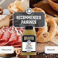 Vista 3 de Beaver Mostaza Dijon Tradicionalmente caliente, botella exprimible de 12.5 onzas