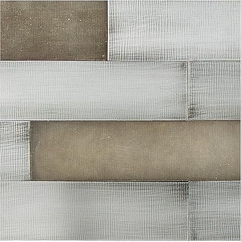 Aspect Panel de metal envejecido para despegar y pegar en plata dorada (muestra de 6 x 6 pulgadas)