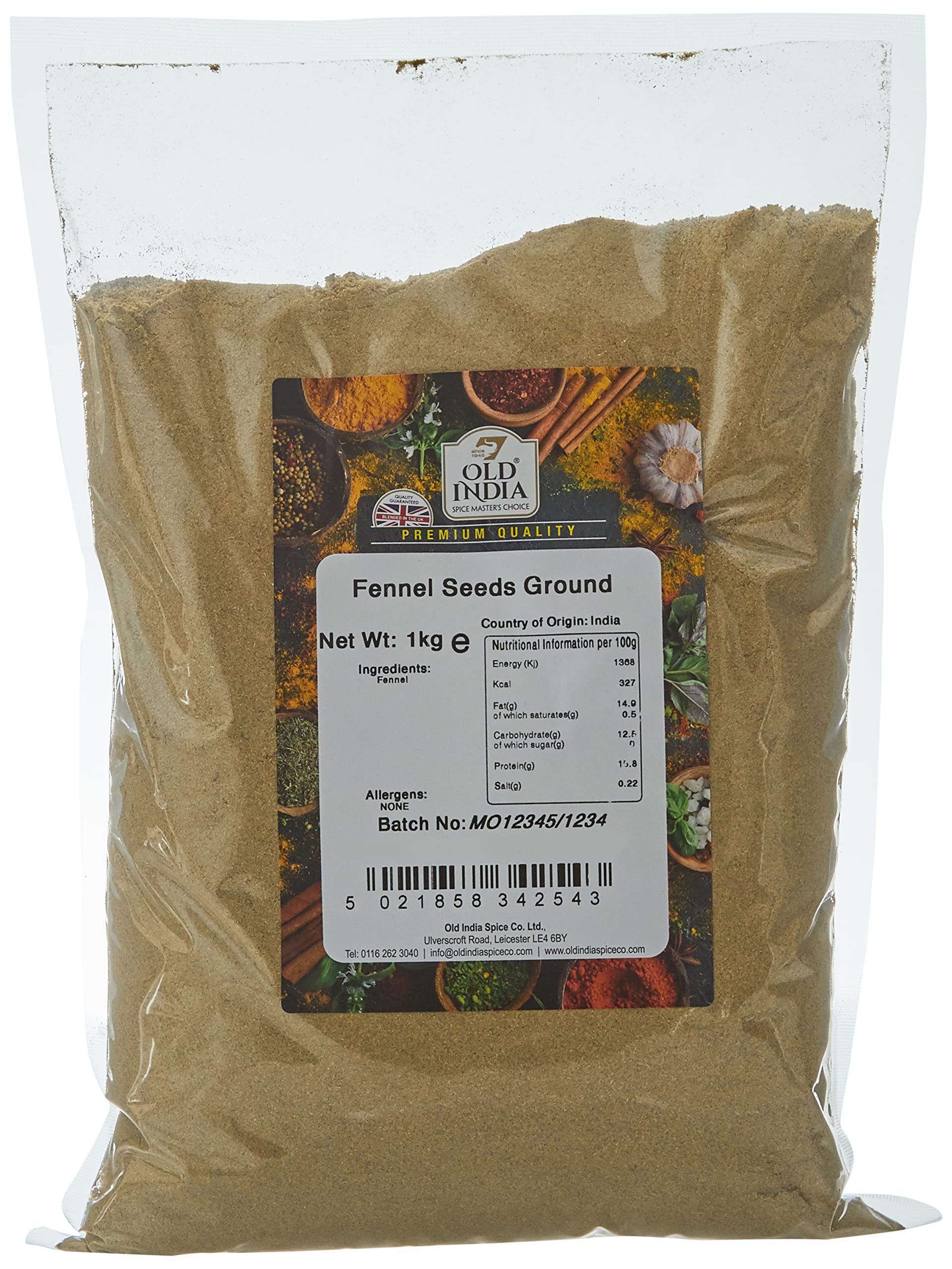 Old India Fennel Seeds Ground 1kg