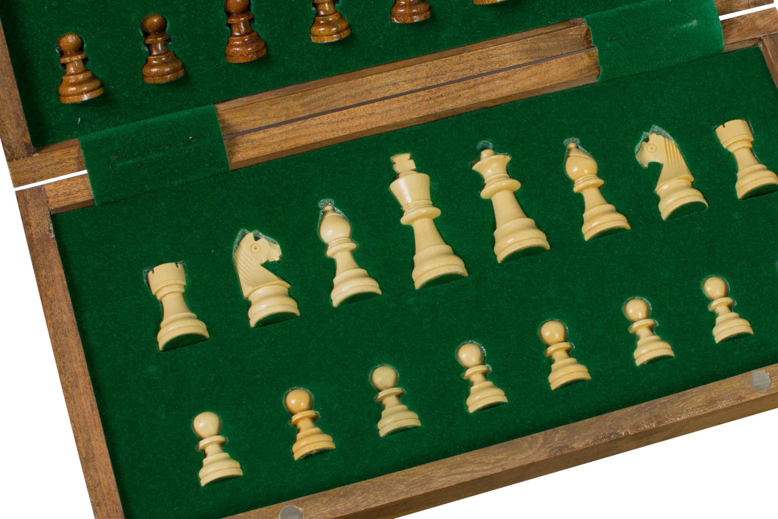 Sunrise Chess & Games Eleganti scacchi all'alba, Sunrise Chess Set di scacchi magnetici con scacchiera intarsiata da 30 cm: eleganza e mobilità per la migliore esperienza di gioco