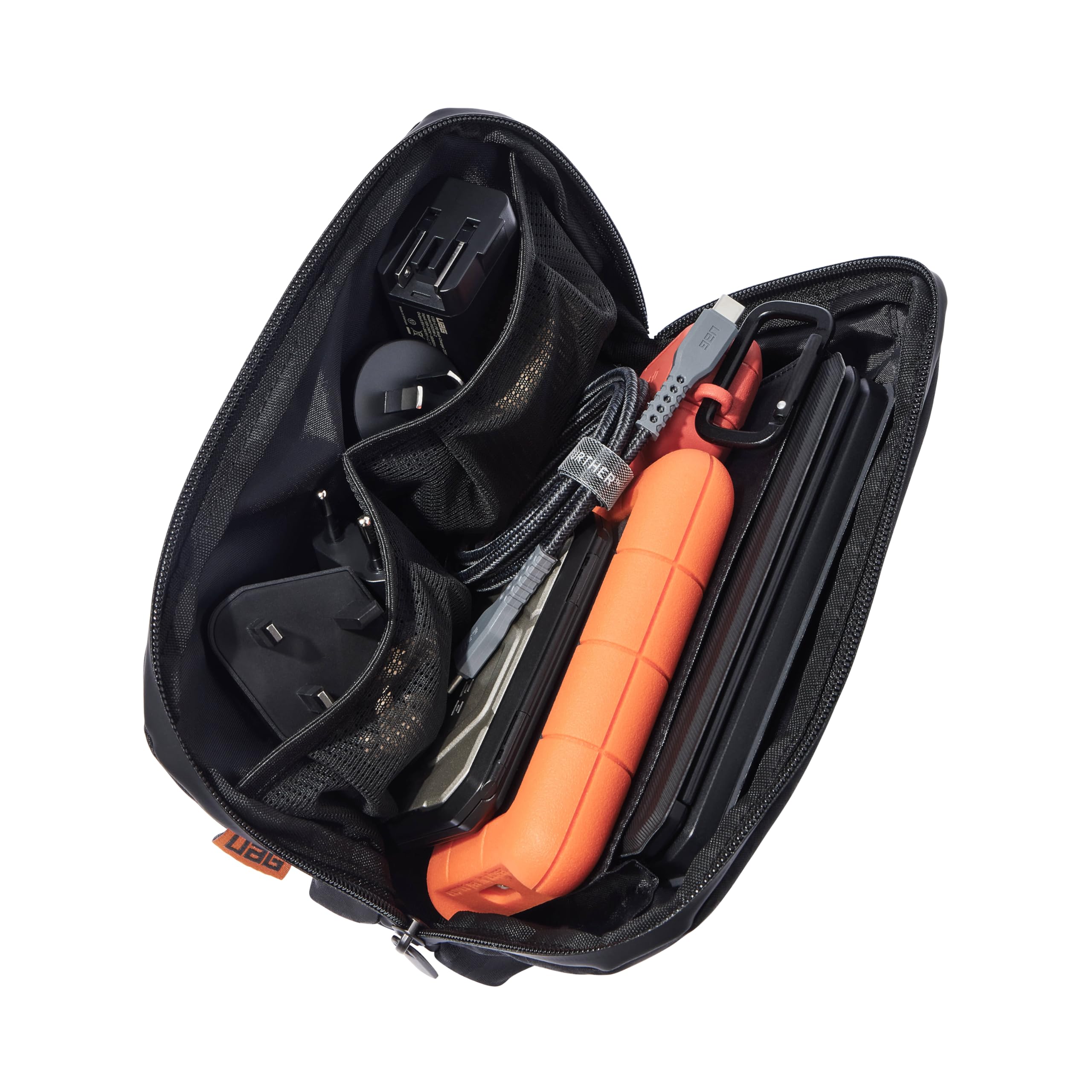 URBAN ARMOR GEAR SRGE Caricabatterie da Viaggio 3-in-1 | Caricabatterie wireless per iPhone/AirPods/Apple Watch | Magnetico