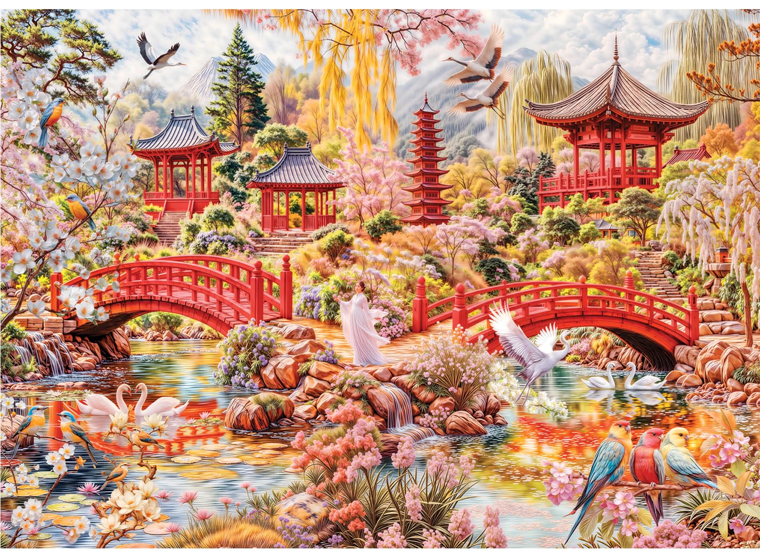 Anatolian Puzzle -Japanese Garden, 3000 Piece Puzzle, #4938