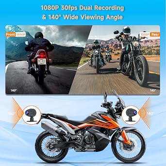 Spedal CL873P 6.25 Motorcycle CarPlay & Android Auto Screen, Dual 1080P Dash Cameras, 2/3 Ways TPMS, Full Body Waterproof, GPS Navigation for Motorbike
