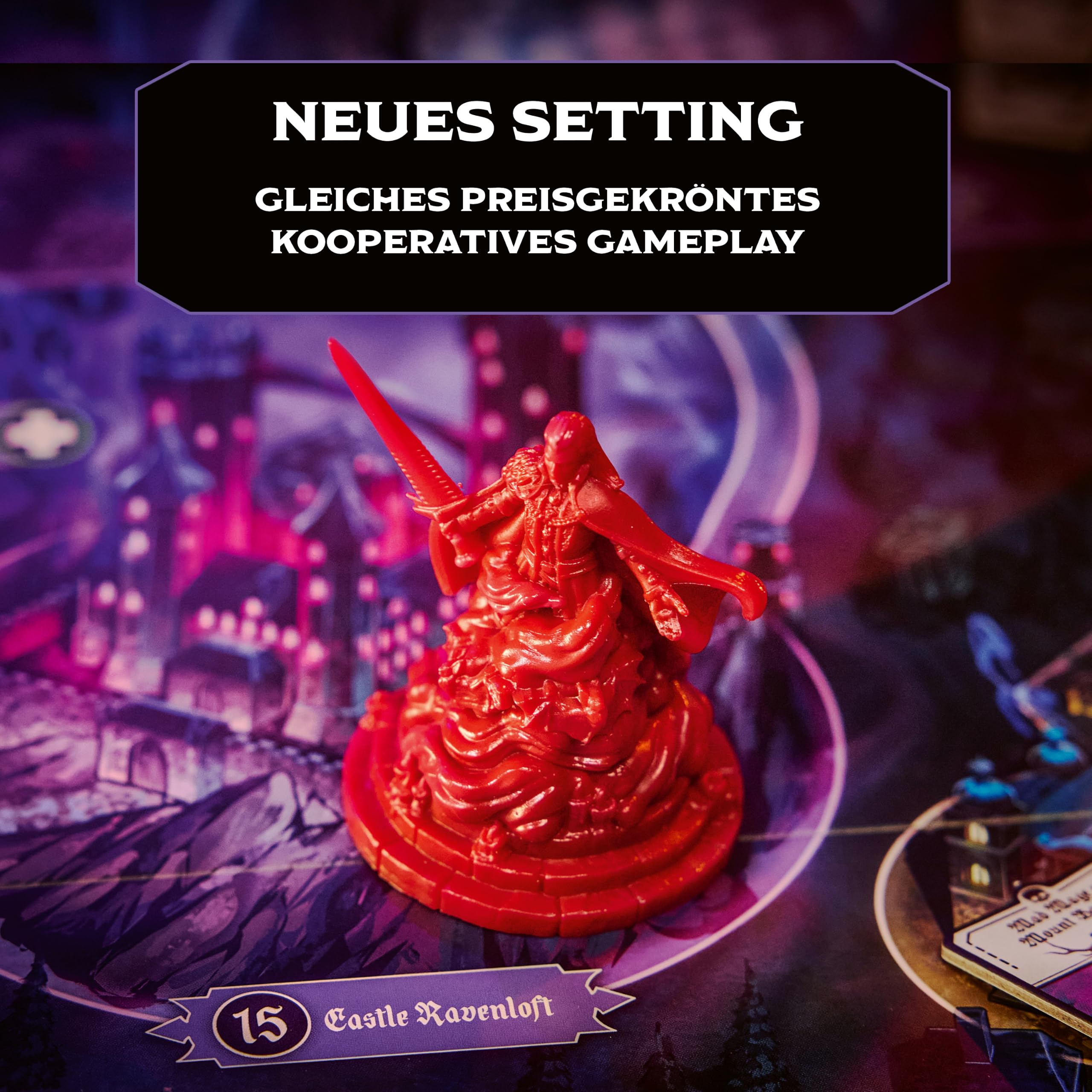 Ravensburger 25017 - Horrified: Dungeons & Dragons 2 – Strategisches Brettspiel – Kooperatives Brettspiel – Monster Challenges – Strategiespiel für 1 bis 5 Spieler, ab 10 Jahre