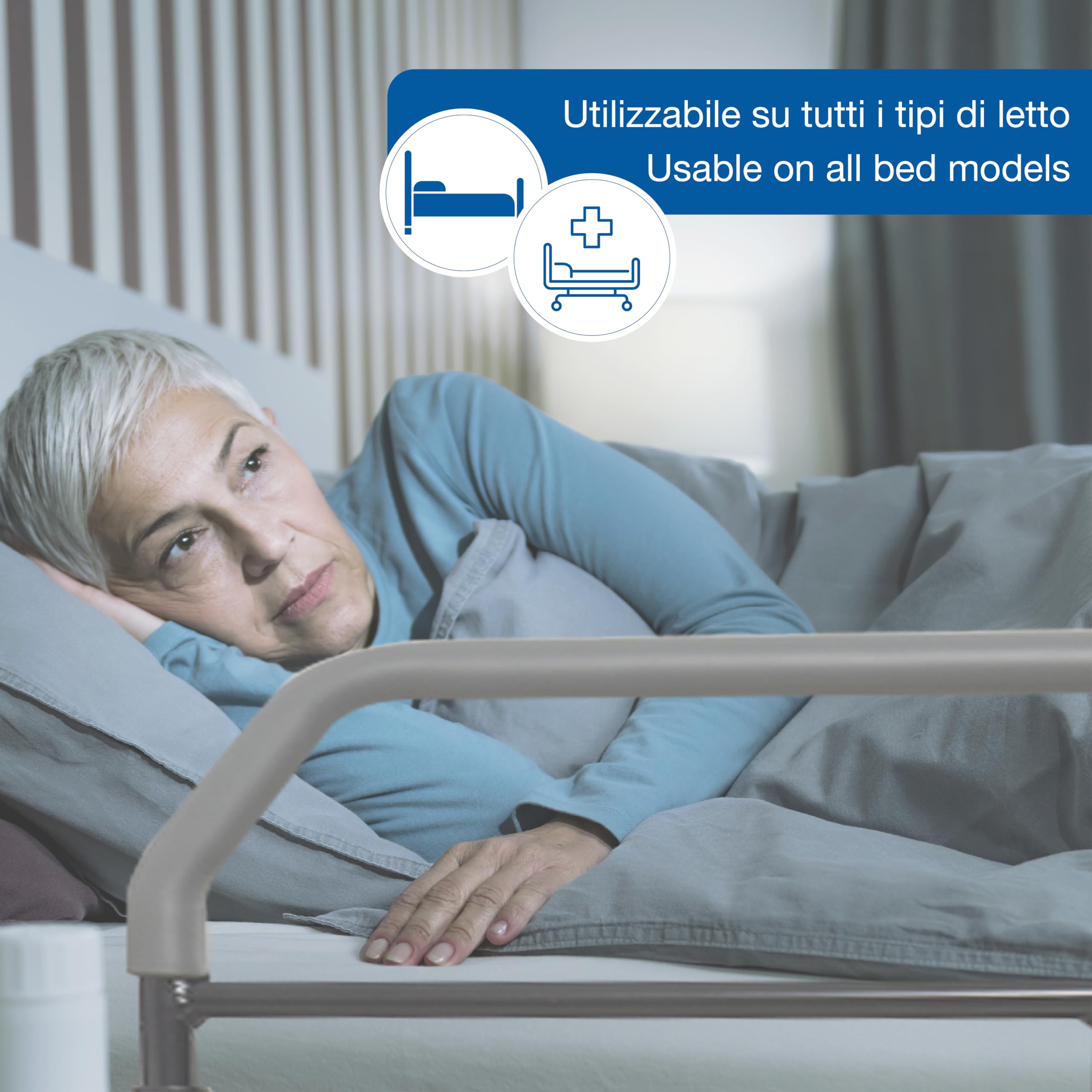 GIMA Sponda Letto Ribaltabile Agganciabile al Letto, 27704