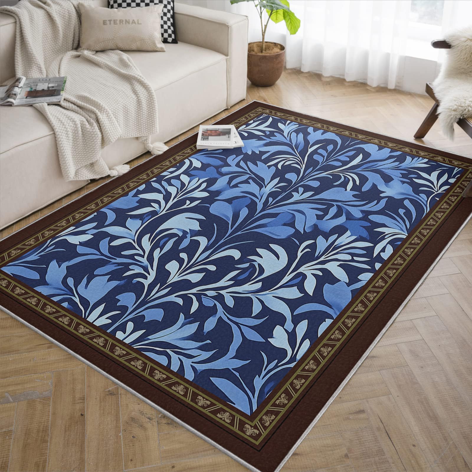 Tapis de chambre et nurserie bleu d'espace pour créer un cocon doux et chaleureux