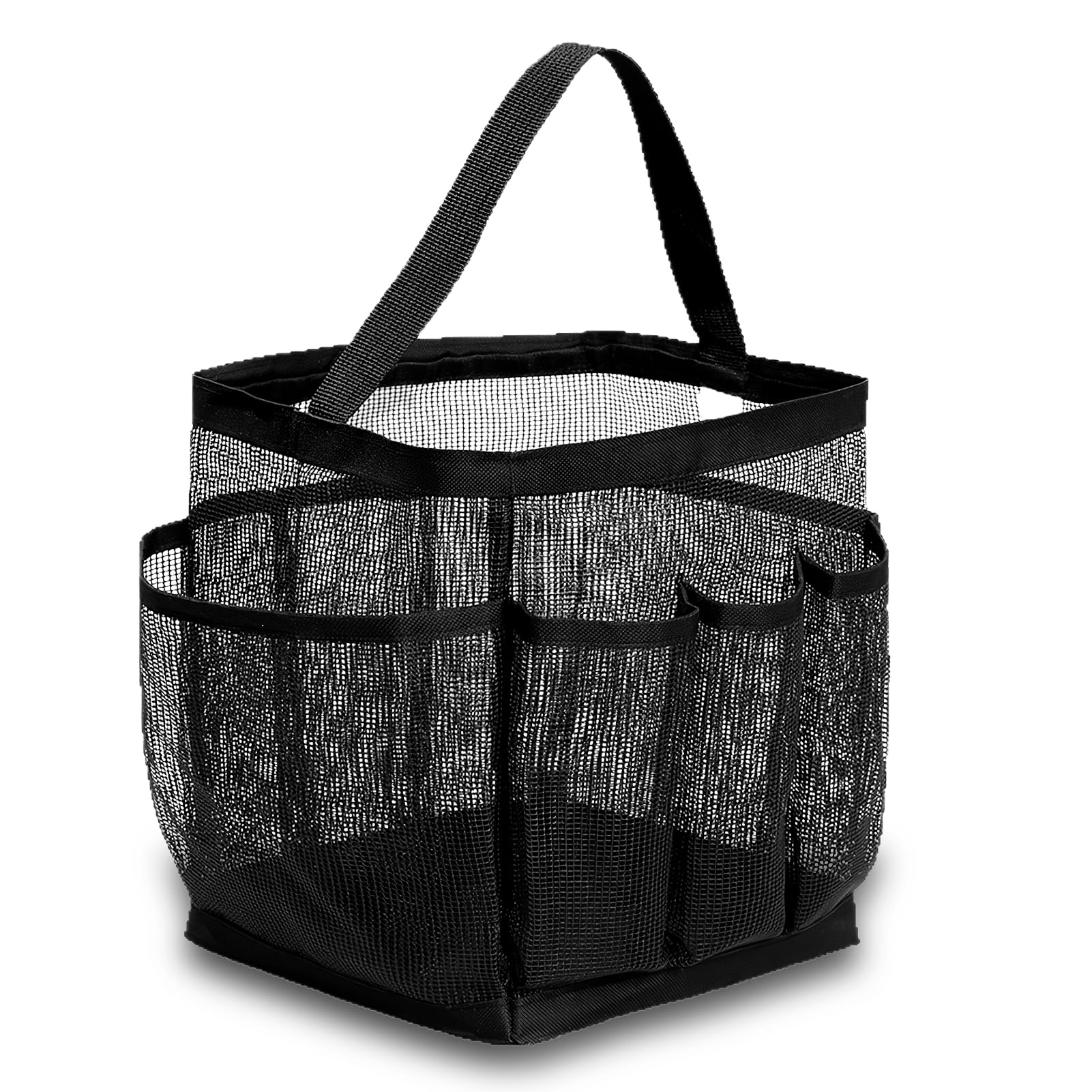 PQJSJDR Sturdy Mesh Shower Caddy Portable Organizer 8-Pocket Large Capacity Shower Bag for College Dorm Room Essentials Beach