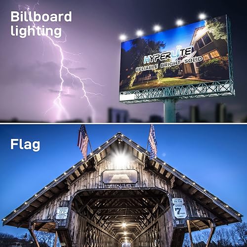 Miniatura 7 de HYPERLITE Luz de inundación LED 200W 24000LM 5000K Luz diurna IP65 impermeable al aire libre reflectores UL certificado para corte jardín Warehouse