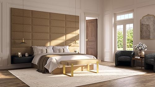 Miniatura 2 de Vänt Paneles de Pared Tapizados - Cabeceros Montados en Pared Tamaño QueenFull - Microgamuza Gris - Juego de 4 Paneles (Cada Panel Individual