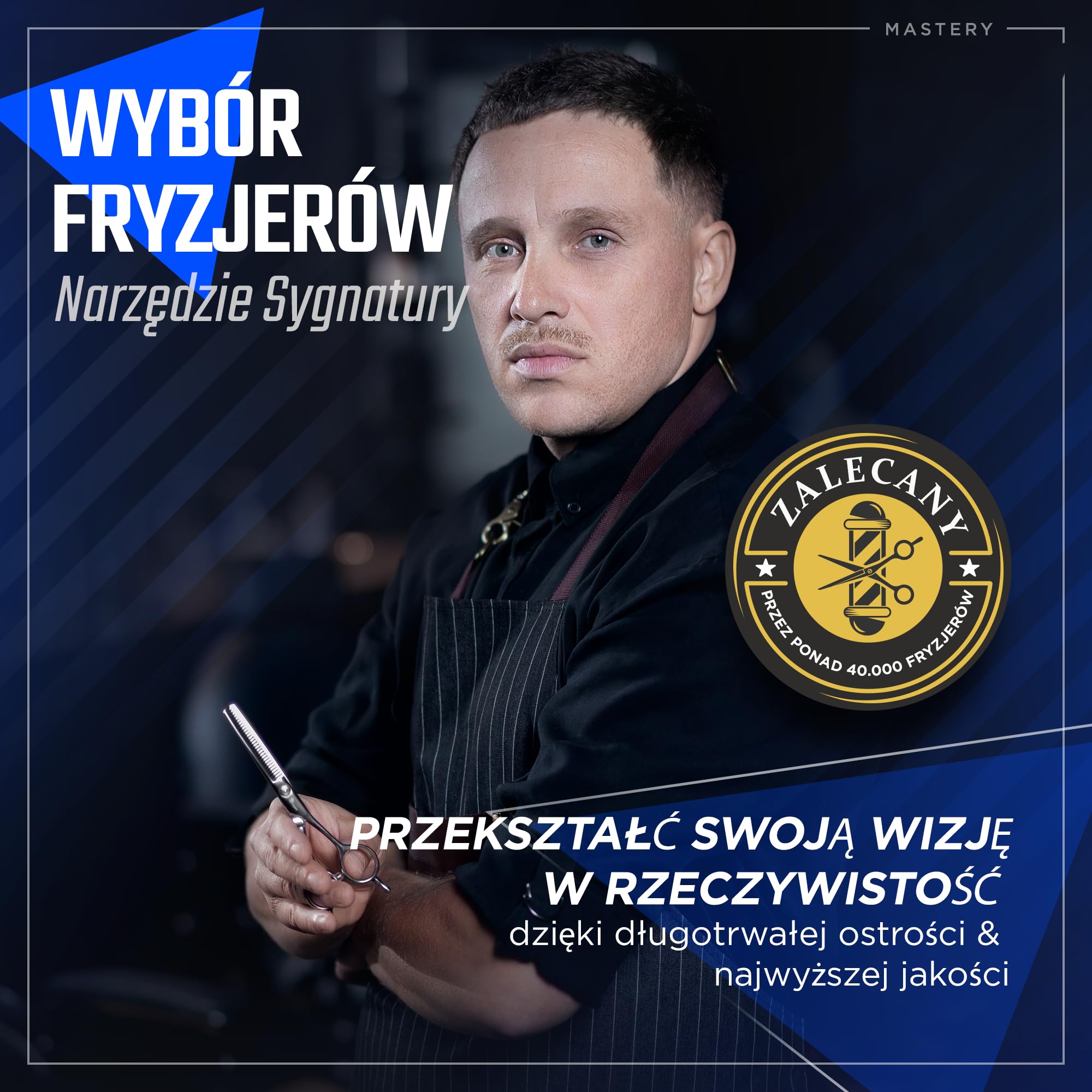 Fagaci Nożyce Trymujące 5,5″, Stal 440C, Cienkie Ostrza, Oburęczne | Zbalansowana konstrukcja oburęczna, Ostrość na miarę brzytwy, Trwała ostrość krawędzi, Cienkie ostrza