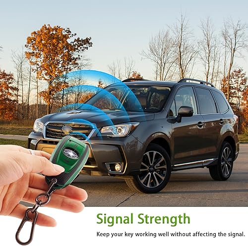 Miniatura 3 de Funda para llavero Subaru con llavero compatible con CrosstrekForesterOutback 2024 para Subaru Impreza WRX STI BRZ Crosstrek Ascent Legacy 4 botones