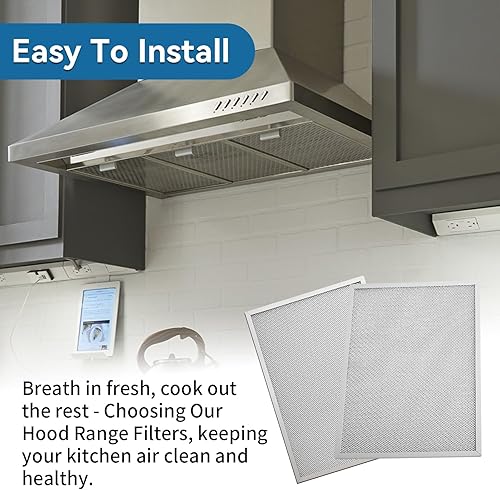 Miniatura 4 de BPS1FA36 - Filtro de aluminio para campana extractora de 11-34 x 17-14 x 38 pulgadas, compatible con Broan QS1 de 36 pulgadas y NuTone Allure 36