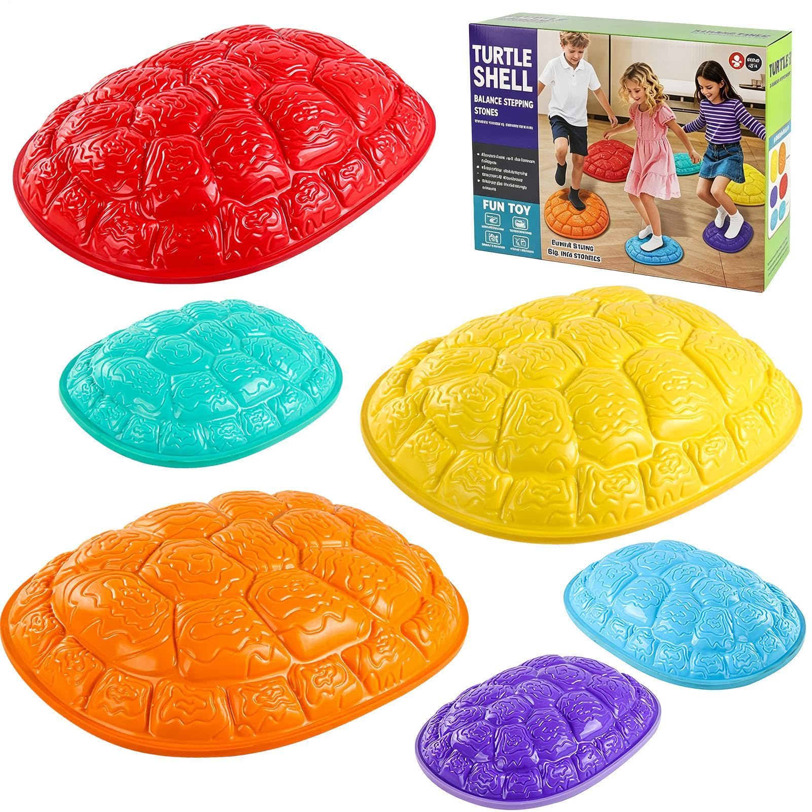 Stepping Stones di Equilibrio per Bambini 6 Pezzi Antiscivolo Impilabili