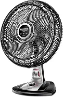 MONDIAL Ventilador 40cm Super Turbo 8 Pás Repelente Pastilha, Preto/Prata, 140W, 110V - VTX-40-8P-RP