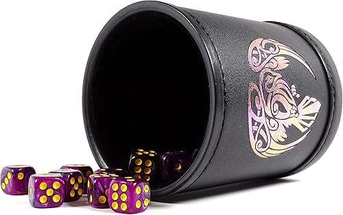 Miniatura 3 de Taza de dados de cambio de color con lámina de transición de color, taza de dados de tamaño estándar, perfecta para juegos de mesa, juegos de rol y