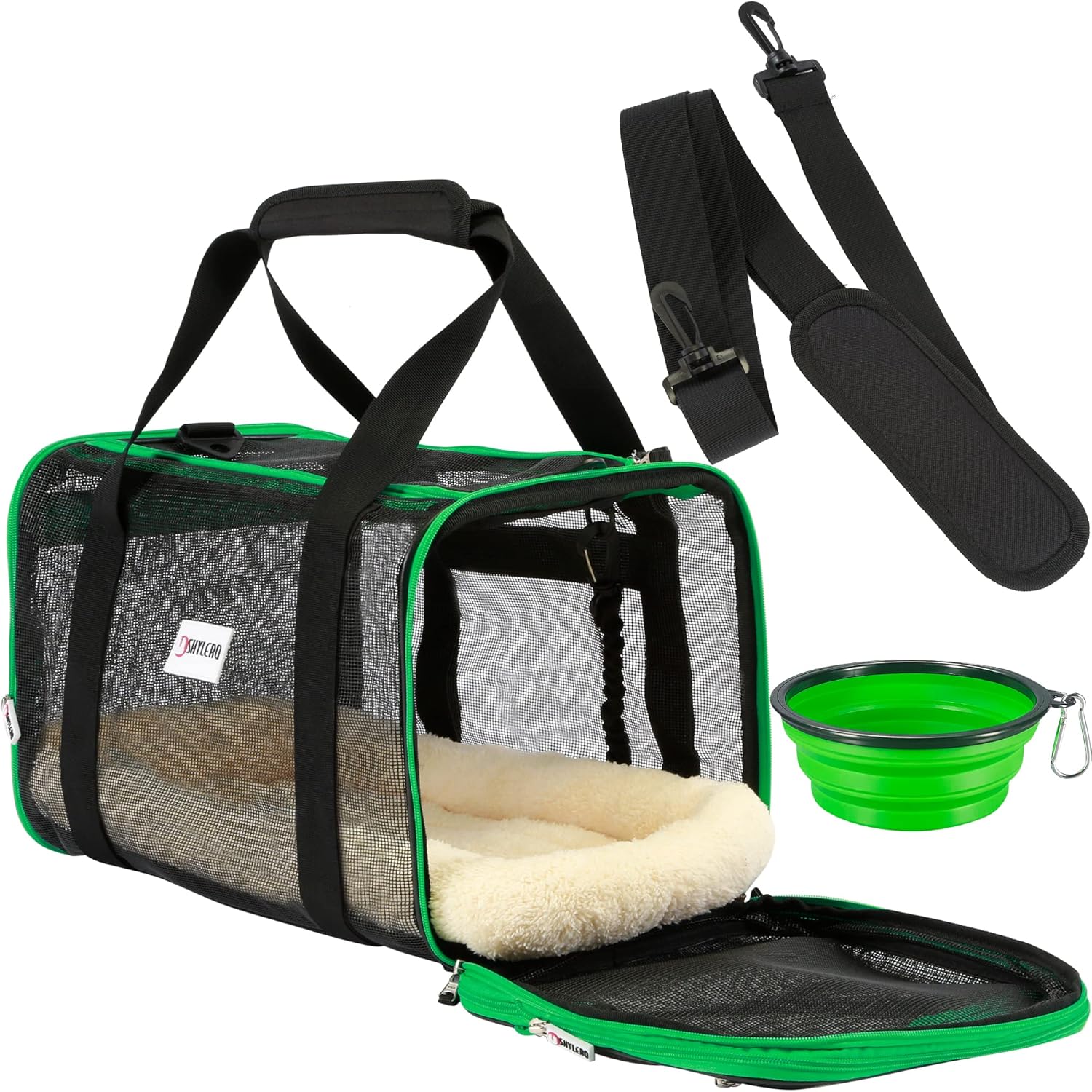 Pet Carrier Airline Approved Expandable Dog Carrier and