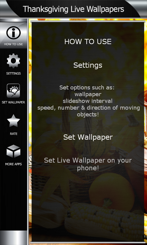 Thanksgiving Live Wallpapers:Amazon.com:Appstore for Android