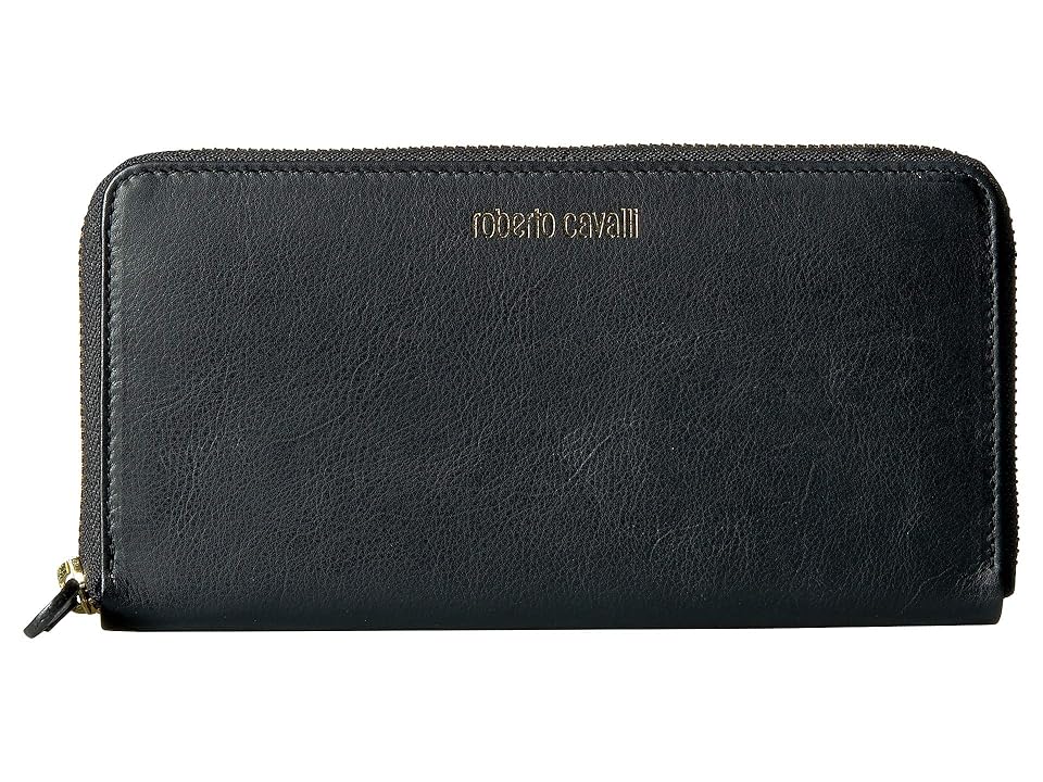 

Roberto Cavalli Continental Wallet (Black) Wallet Handbags