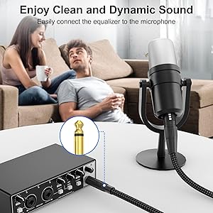 HOSONGIN XLR Female to 1/4 TS Male Cable, Mono Jack Mic Cord for Wireless Microphones, Braided, Ideal for Live Sound, Studio Recording, Karaoke, PA Systems - 3 Feet