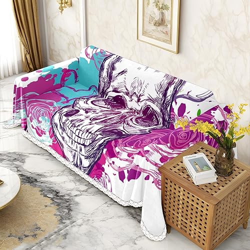 Vista 63 de Funda de sofá con estampado de margaritas, fundas de sofá resistentes a las manchas, protector universal de muebles