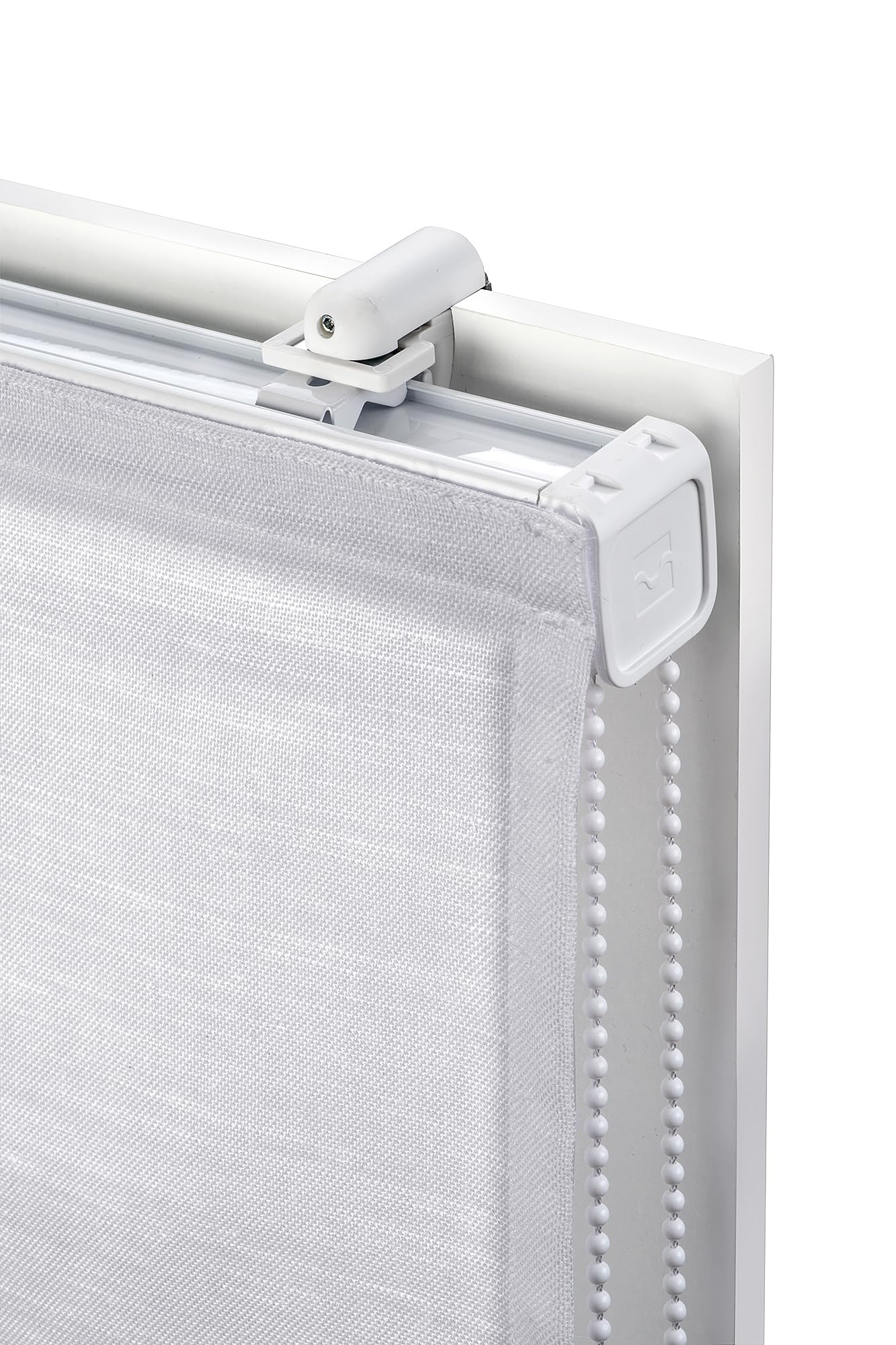 Estor Plegable con Varillas Lino opción Easyfix sin Necesidad Taladro Crudo 100 x 180 cm