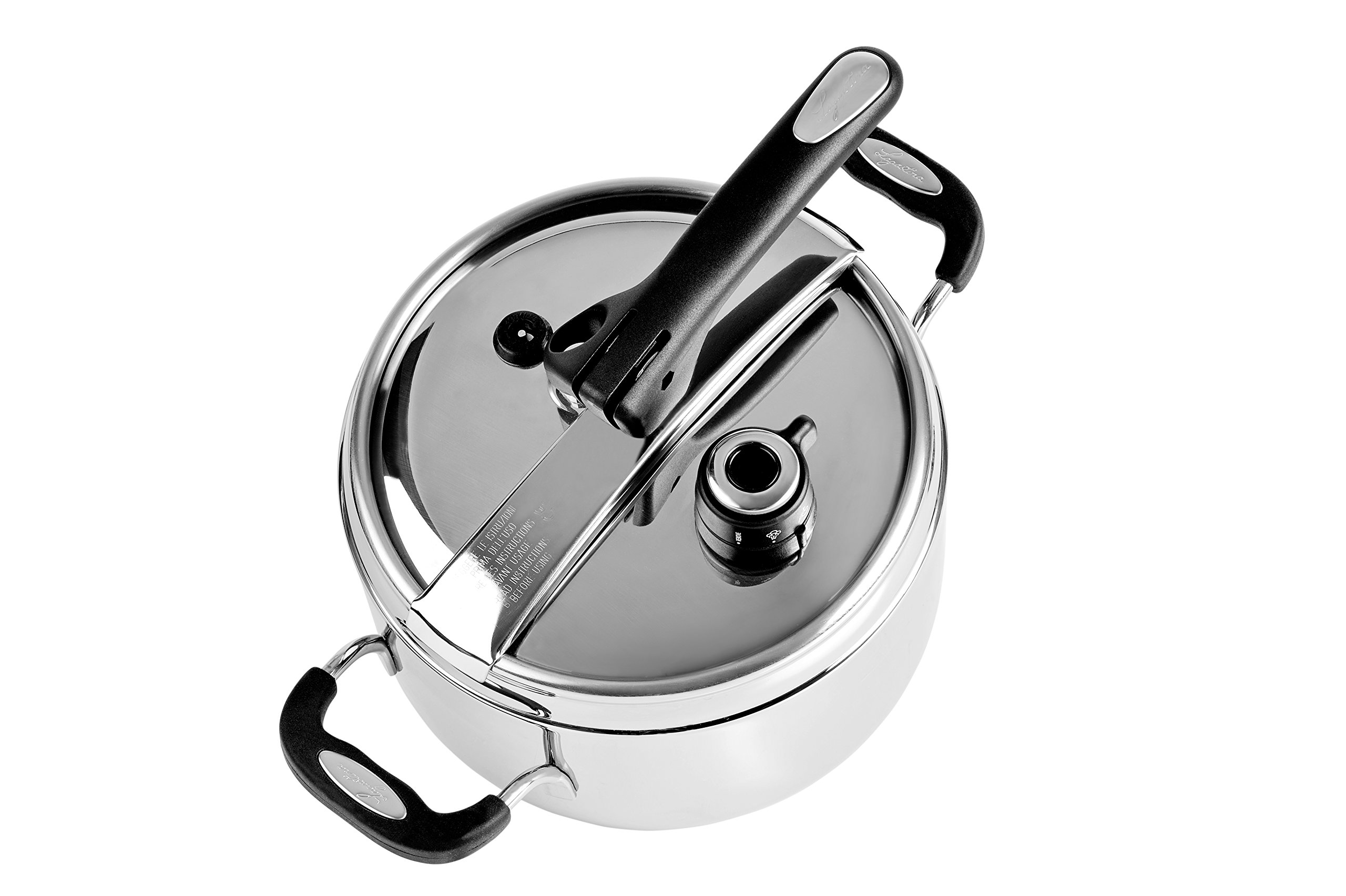 Pentola A Pressione Lagostina Briosa 5L - Acciaio Inox 18/10, Valvola 2 Pressioni, Per Induzione E Gas, Made In Italy - Foto 14