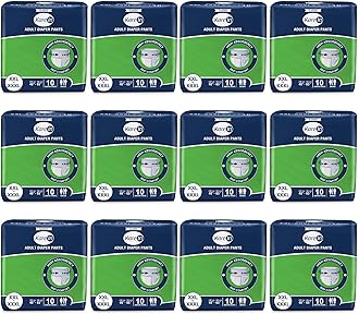 KareIn Classic Adult Diaper Pants, XXL-XXXL, 101-165 Cm (40"- 65"), Unisex, Leakproof, Elastic Waist, Wetness Indicator, 120 Count