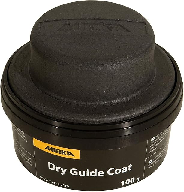 Mirka 9193500111 100g Black Dry Guide Coat Powder to Show Imperfections & Scratches on Paint. The Dry Guide Coat has excellent covering properties