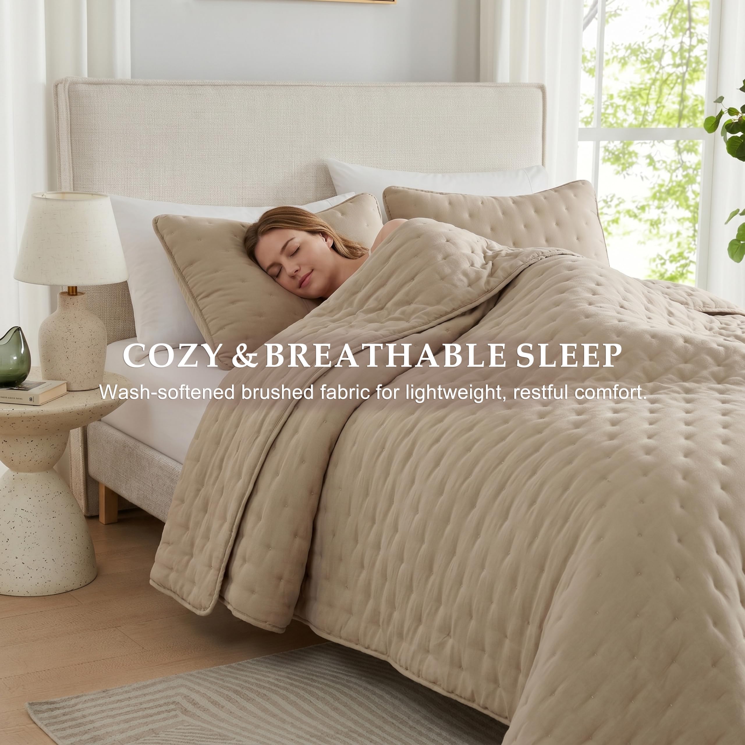 ベッドカバー クイーンサイズ ダマスク 4点 HAMILTON/Beige Amazon｜ベージュ クラウド キルト クイーンサイズ 寝具セット 枕