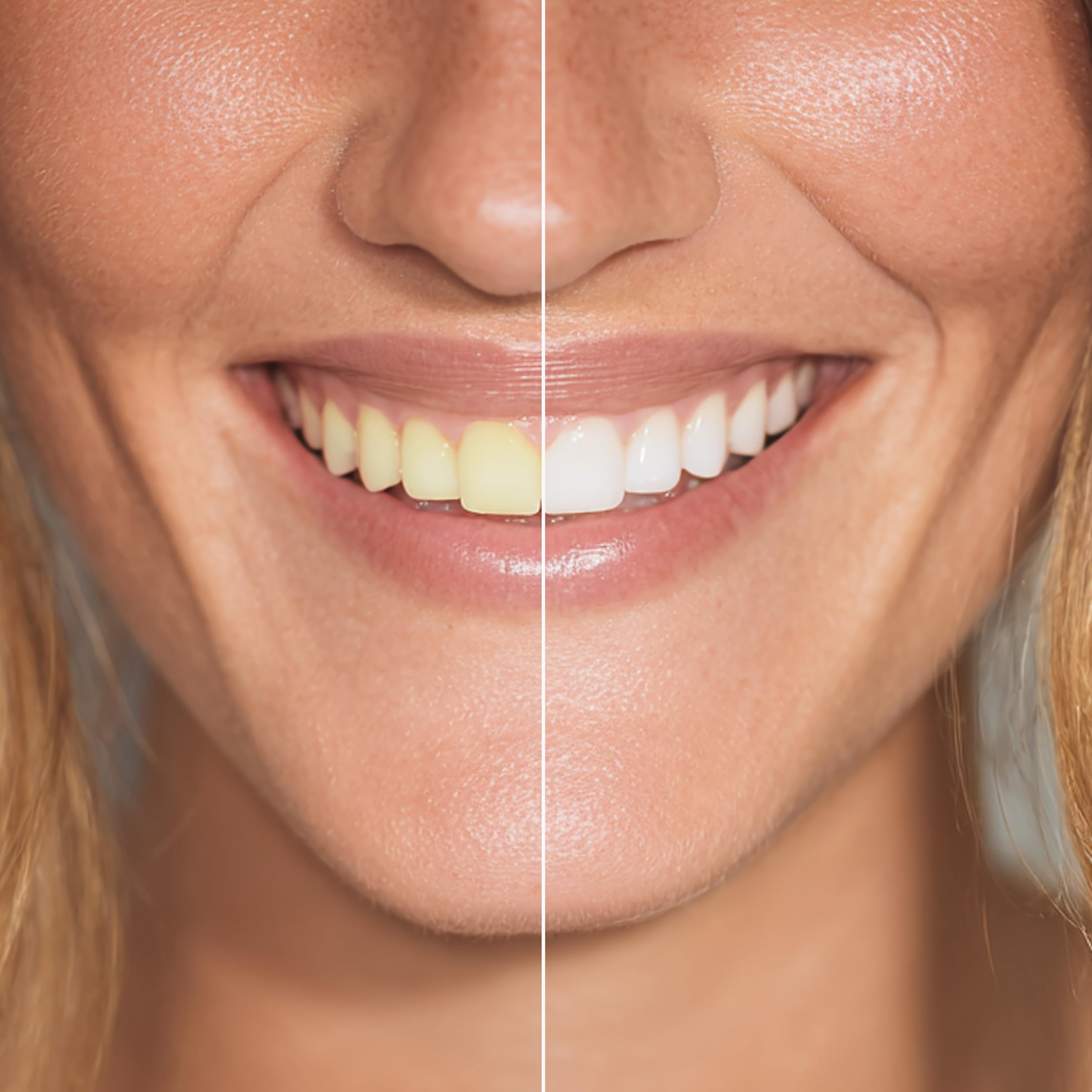 GELDIS Whitening Strips WHITEGlow, Striscie Sbianca Denti, 28 strisce per 14 giorni, Rimuove Macchie Superficiali, Delicate su Smalto e Gengive, Facili da Usare
