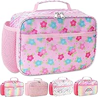 Vista 1 de RHCPFOVR Lonchera para niños – Lonchera aislada para niños y niñas, bolsa de almuerzo lavable y lonchera reutilizable para niños pequeños a prueba