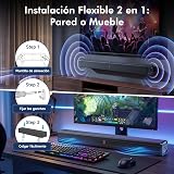 JYX Barre de Son TV 200W Puissance Crête, Soundbar 3.1 Canaux Home Cinéma avec Tweeter + Woofer 4 Pouces, Son Surround et Dialogues Clairs, Bluetooth 5.4, HDMI Arc/Optique/AUX, pour TV, PC - 7
