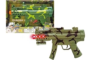 Mozzly Light Up Sonic Military Handgun Toy