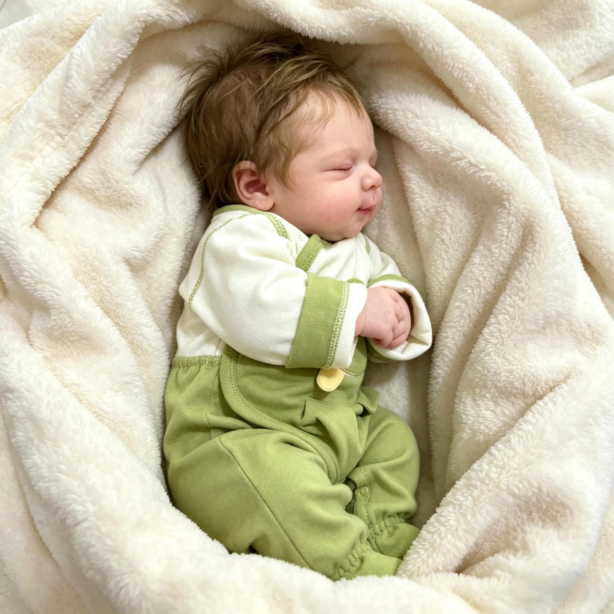 RXDOLL Realistyczne lalki Reborn Baby Dolls Maluch Silikonowe Pełne Ciało Dziewczęce 45 cm Realistyczne Pełne Silikonowe Lalki Baby Doll Zamknięte Włosami Anatomicznie Poprawione Lalki Reborn