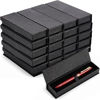 20Pcs Black Fountain Pen Case for Adults Teachers' Gift with Smooth Surface
