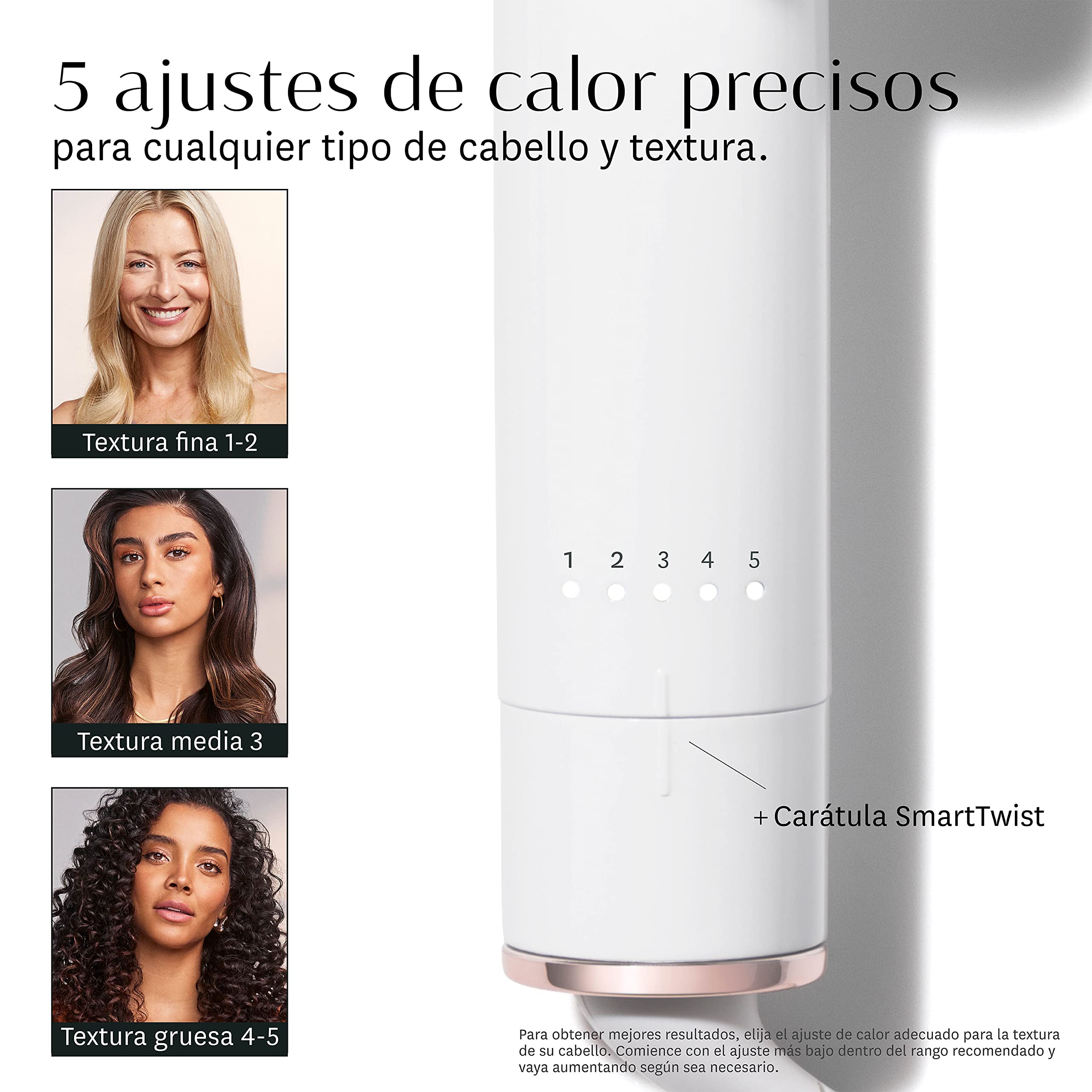 T3 SinglePass Curl plancha rizadora profesional barril largo cerámica personalizada ajustes temperatura ondas rizos