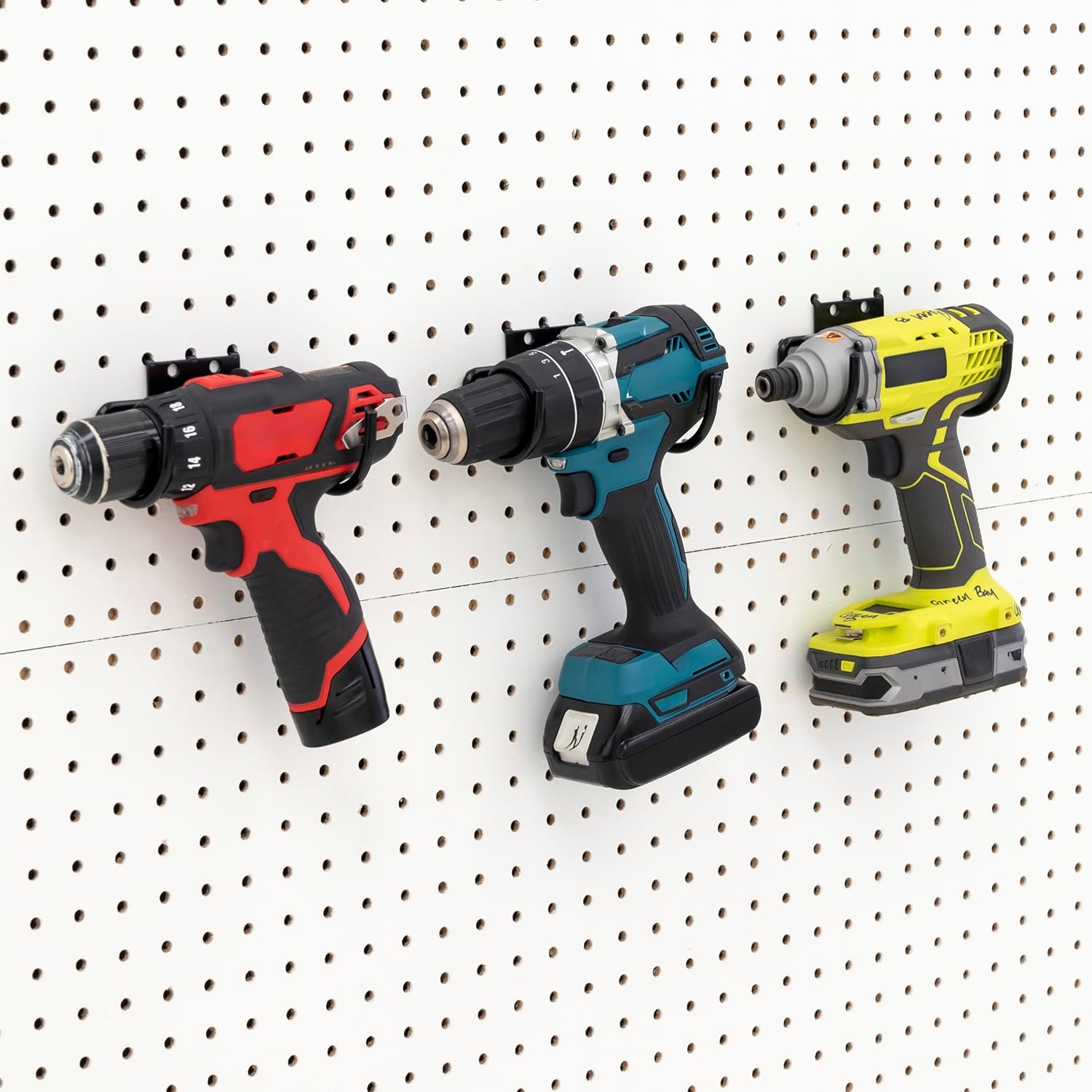 VICTORY DISPLAY & STORE FIXTURE MFG Heavy-Duty Drill Garage Utility Hook fits Both Slatwall and Pegboard, Pack of Three or Five (Quantity 3) (3)