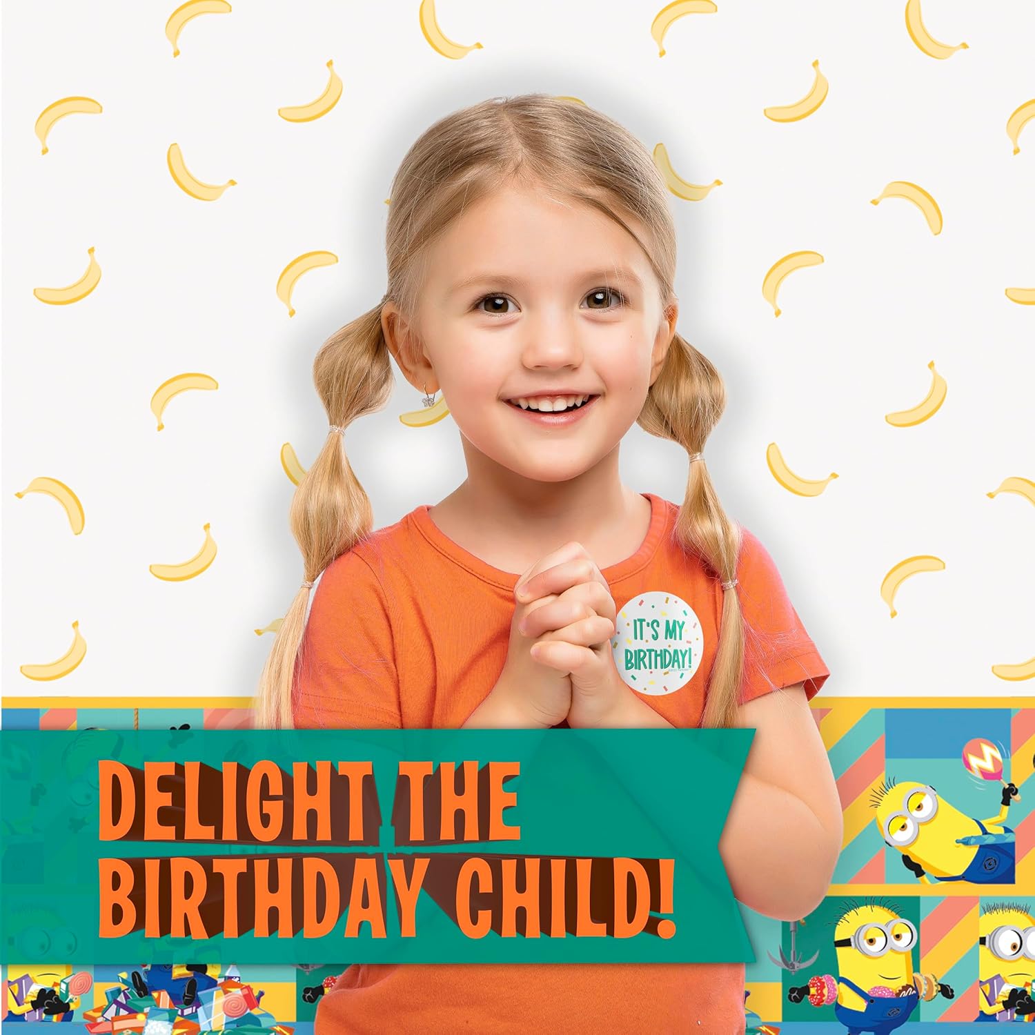 Unique Minions Birthday Party Decorations | Tablecover, Plates and Napkins for 16 | Minion Birthday Party Decorations | Officially Licensed - Image 6