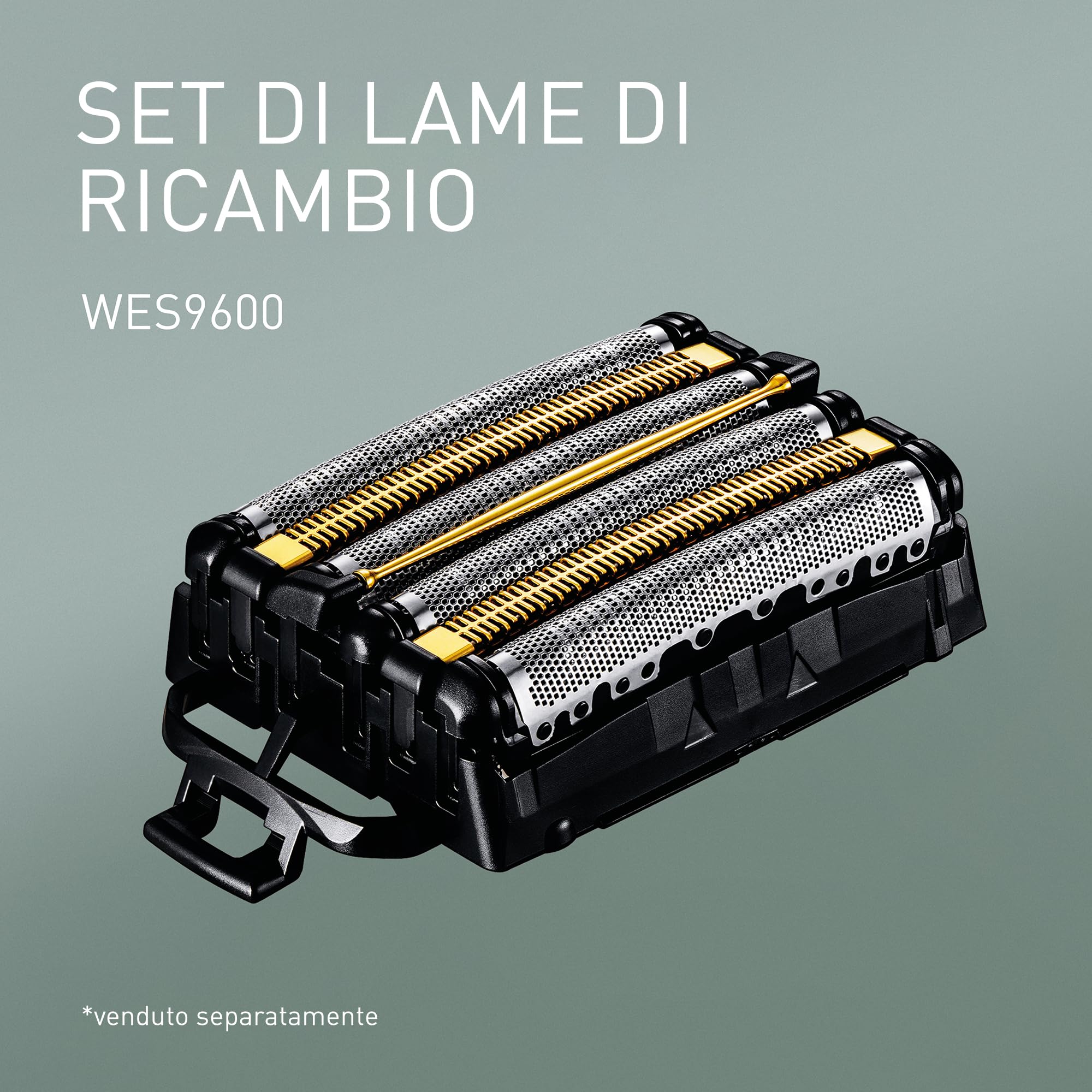 Panasonic Series 900+ ES-LS6A Rasoio Elettrico da Uomo a 6 Lame Wet & Dry, Rasoio Elettrico con Sensore Barba Sensibile, Sistema di Pulizia Automatica e Ricarica
