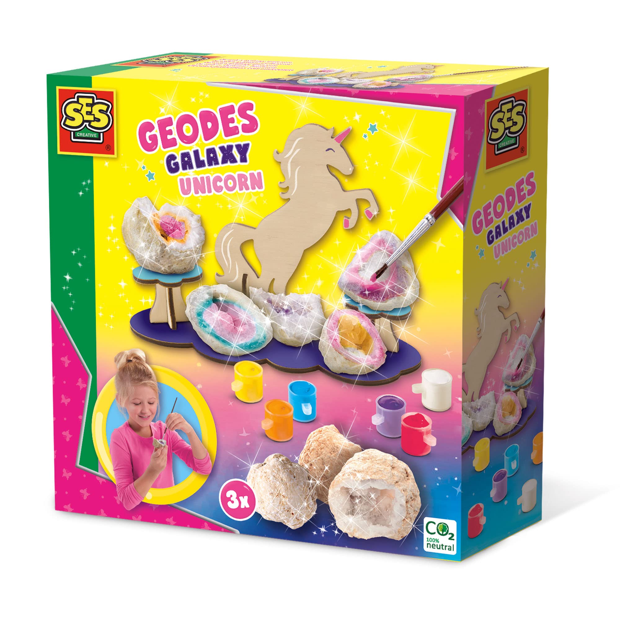 SES Creative 14767 Geodes Galaxy Unicorn, Multi, One Size