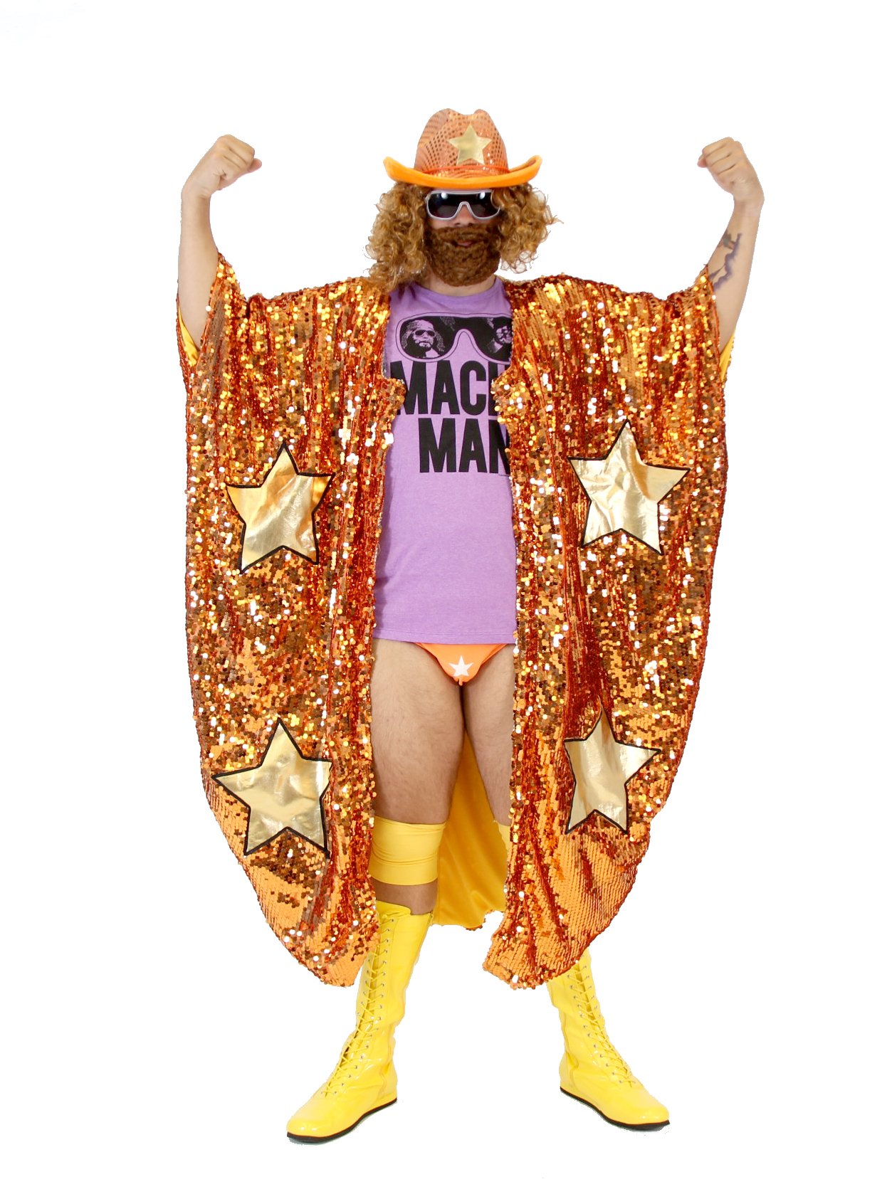 WWE Randy Savage Macho Man Madness Sequin Costume Cape Buy Online in
