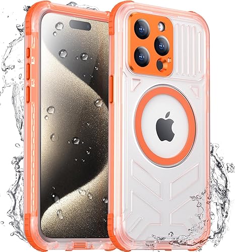 Miniatura 25 de Red2Fire Funda Magnética para iPhone 15 Plus Funda para iPhone 14 Plus Transparente, [Compatible con MagSafe][Protección contra Caídas de Grado