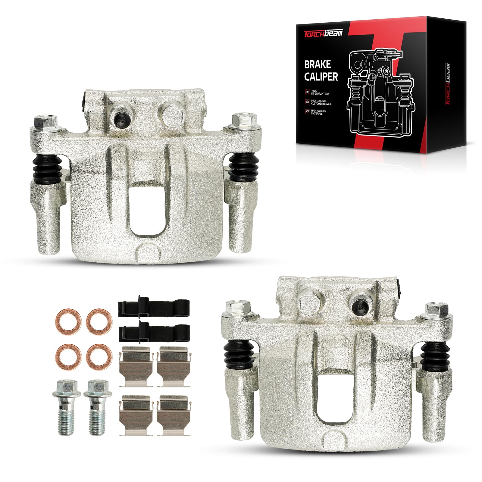 Torchbeam Rear Brake Calipers Set for Jeep Patriot 2007-2017