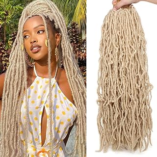 Leeven 24-inch blonde butterfly faux locs